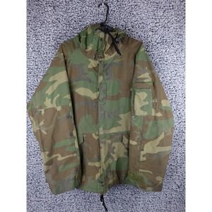 Woodland Camo Camouflage‎ ECWCS Parka Cold Weather Jacket Size Large Regular